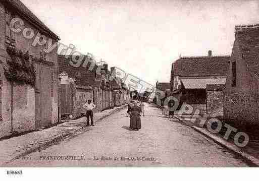 Ville de FRANCOURVILLE, carte postale ancienne