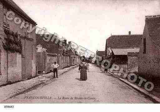 Ville de FRANCOURVILLE, carte postale ancienne Ville de FRANCOURVILLE, carte postale ancienne