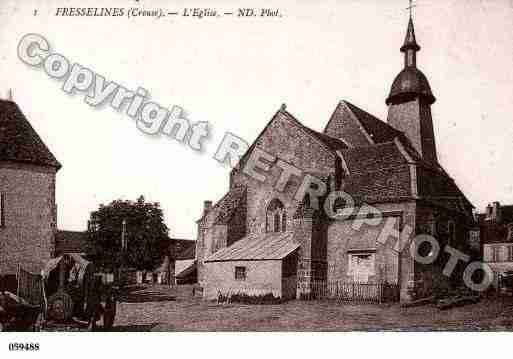 Ville de FRESSELINES, carte postale ancienne