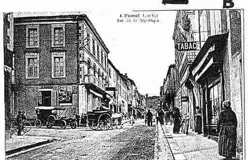 Ville de FUMEL, carte postale ancienne