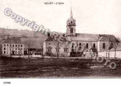 Ville de GILLEY, carte postale ancienne