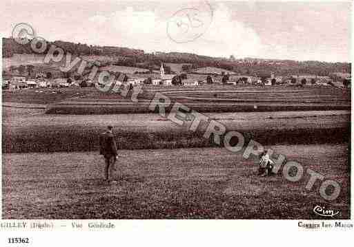 Ville de GILLEY, carte postale ancienne