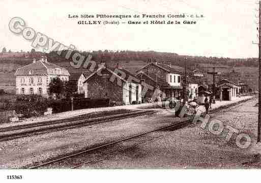 Ville de GILLEY, carte postale ancienne