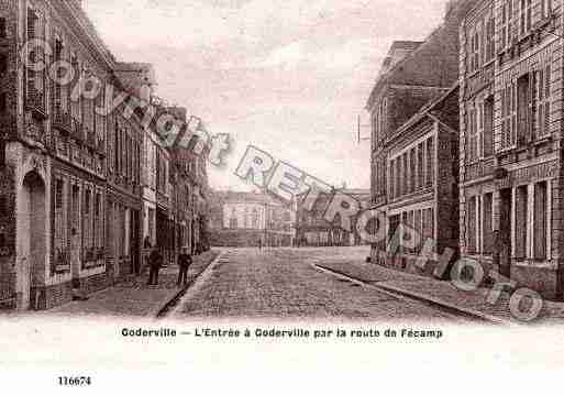 Ville de GODERVILLE, carte postale ancienne