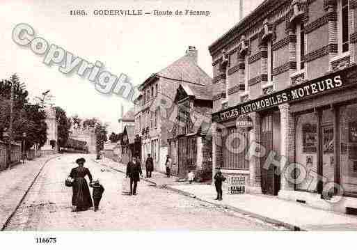 Ville de GODERVILLE, carte postale ancienne