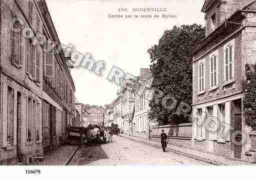 Ville de GODERVILLE, carte postale ancienne