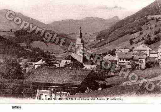 Ville de GRANDBORNAND(LE), carte postale ancienne