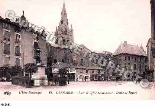 Ville de GRENOBLE, carte postale ancienne