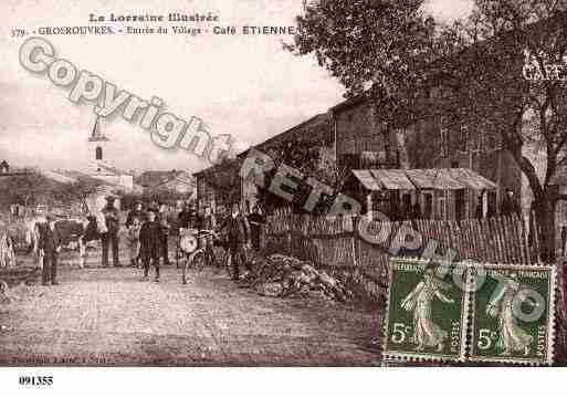 Ville de GROSROUVRES, carte postale ancienne