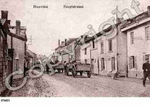 Ville de HAUVINE, carte postale ancienne