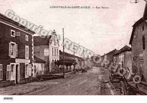 Ville de LONGEVILLELESSAINTAVOLD, carte postale ancienne