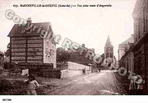 Ville de MANNEVILLELAGOUPIL, carte postale ancienne