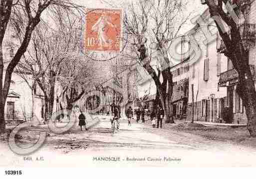 Ville de MANOSQUE, carte postale ancienne