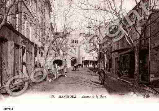 Ville de MANOSQUE, carte postale ancienne