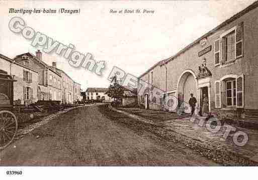 Ville de MARTIGNYLESBAINS, carte postale ancienne