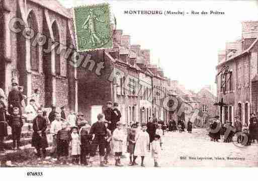 Ville de MONTEBOURG, carte postale ancienne