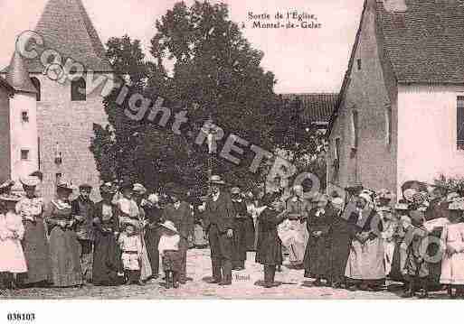 Ville de MONTELDEGELAT, carte postale ancienne