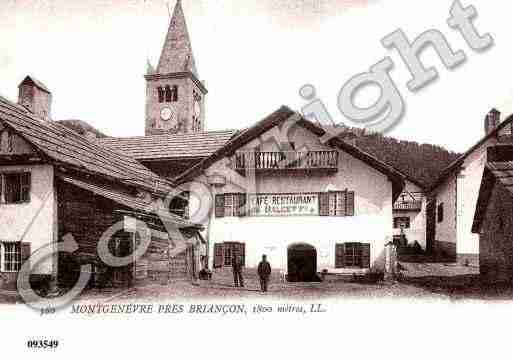 Ville de MONTGENEVRE, carte postale ancienne