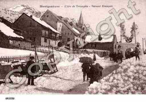 Ville de MONTGENEVRE, carte postale ancienne