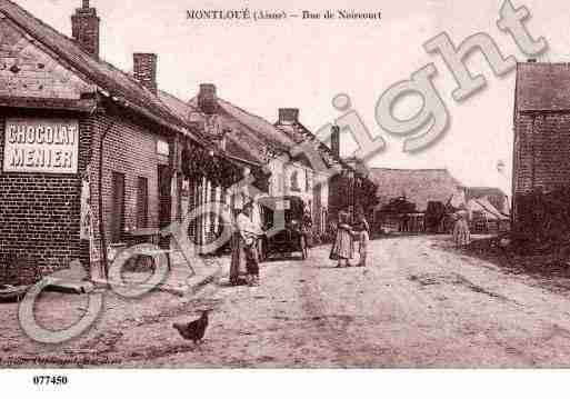 Ville de MONTLOUE, carte postale ancienne