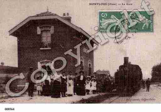 Ville de MONTLOUE, carte postale ancienne