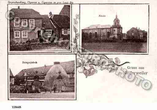 Ville de NIDERVILLER, carte postale ancienne