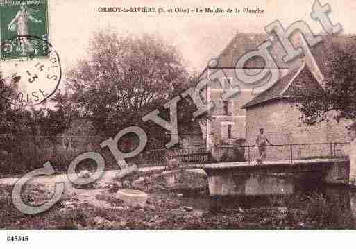 Ville de ORMOYLARIVIERE, carte postale ancienne