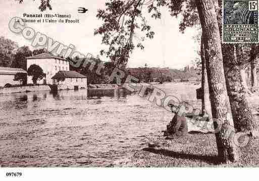 Ville de PANAZOL, carte postale ancienne