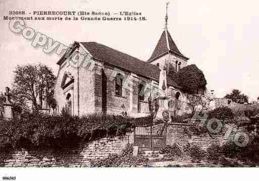Ville de PIERRECOURT, carte postale ancienne