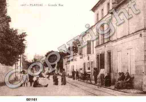 Ville de PLASSAC, carte postale ancienne
