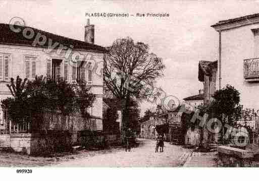 Ville de PLASSAC, carte postale ancienne Ville de PLASSAC, carte postale ancienne