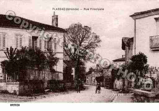 Ville de PLASSAC, carte postale ancienne