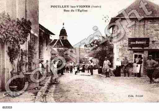 Ville de POUILLEYLESVIGNES, carte postale ancienne