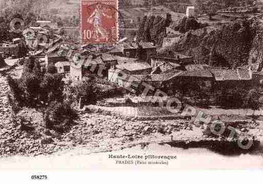 Ville de PRADES, carte postale ancienne