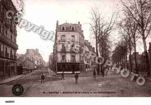 Ville de RENNES, carte postale ancienne