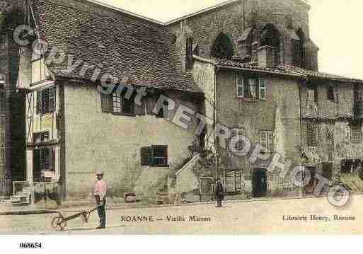 Ville de ROANNE, carte postale ancienne