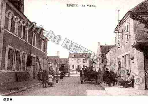 Ville de RUGNY, carte postale ancienne