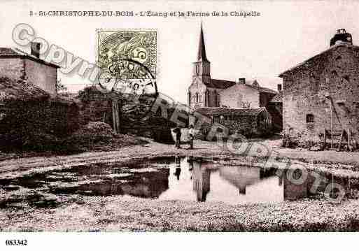 Ville de SAINTCHRISTOPHEDUBOIS, carte postale ancienne