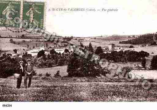 Ville de SAINTCYRDEVALORGES, carte postale ancienne