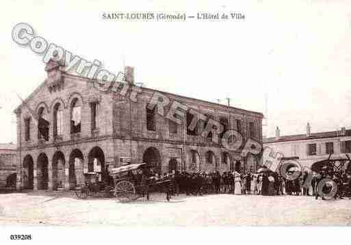 Ville de SAINTLOUBES, carte postale ancienne