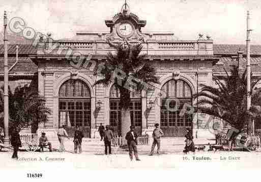 Ville de TOULON, carte postale ancienne