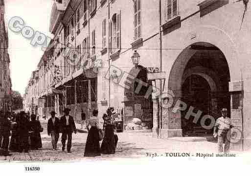 Ville de TOULON, carte postale ancienne