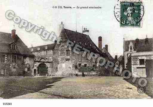 Ville de TOURS, carte postale ancienne