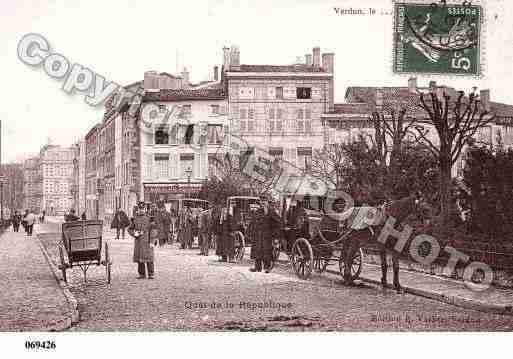 Ville de VERDUN, carte postale ancienne