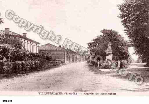 Ville de VILLEBRUMIER, carte postale ancienne