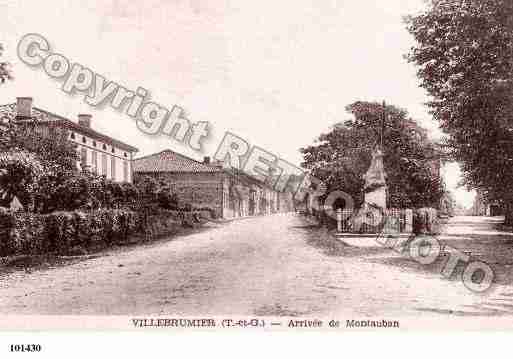 Ville de VILLEBRUMIER, carte postale ancienne Ville de VILLEBRUMIER, carte postale ancienne