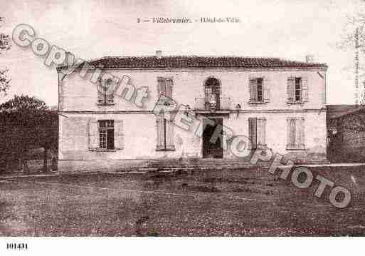 Ville de VILLEBRUMIER, carte postale ancienne Ville de VILLEBRUMIER, carte postale ancienne