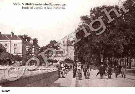 Ville de VILLEFRANCHEDEROUERGUE, carte postale ancienne