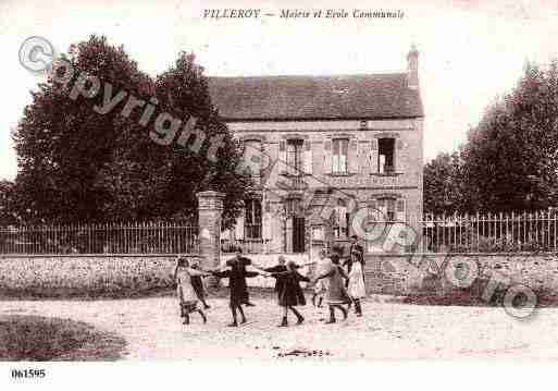 Ville de VILLEROY, carte postale ancienne