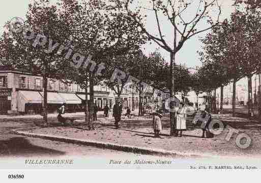 Ville de VILLEURBANNE, carte postale ancienne